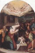 unknow artist THe adoration of  the shepherds oil on canvas